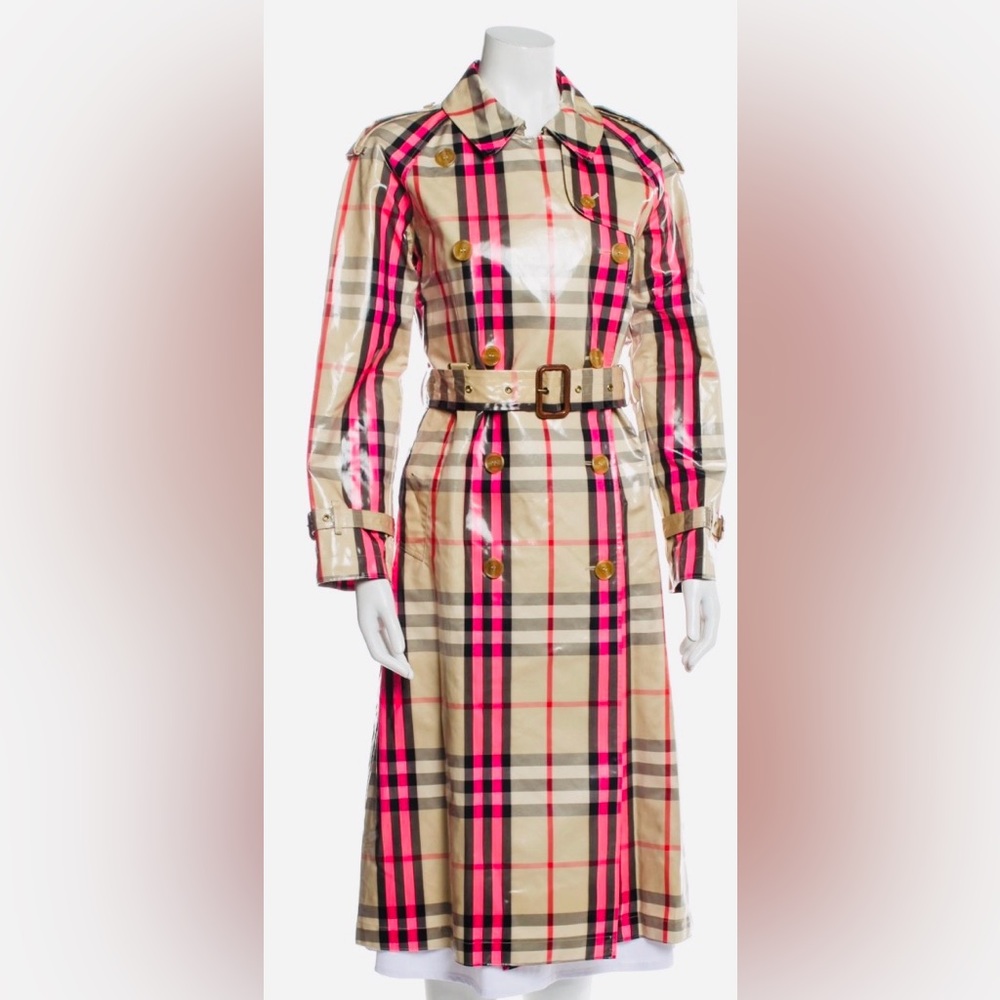 Burberry Checkered Rain Coat